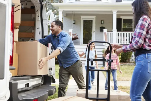 Family moving to a new state and preparing for a written driver test